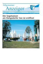 Allgemeiner Anzeiger - Rangsdorf