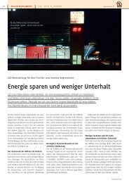 Polyscope 19_13: LED-Beleuchtung für den Zürcher ... - Elbro AG