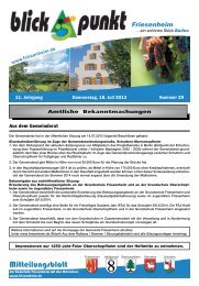 Mitteilungsblatt - Gemeinde Friesenheim