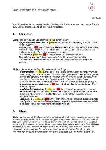 HVV-Zusammenfassung und Vergleich alte/neue Regeln 2013