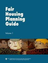 Fair Housing Planning Guide - HUD