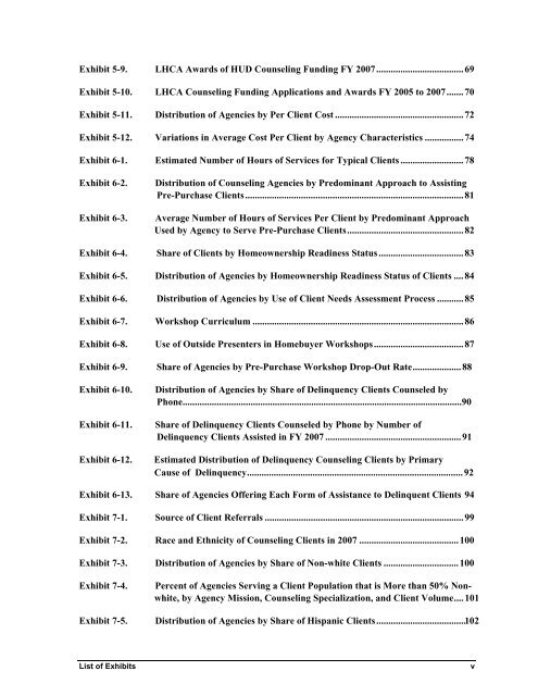 Housing Counseling Process Evaluation and Design of ... - HUD User