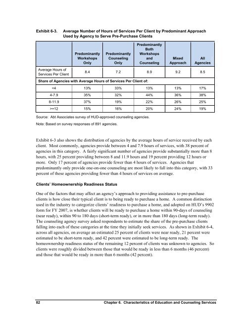 Housing Counseling Process Evaluation and Design of ... - HUD User