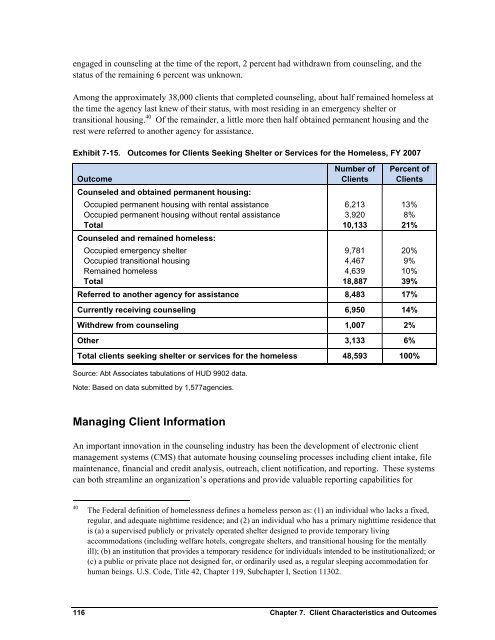 Housing Counseling Process Evaluation and Design of ... - HUD User