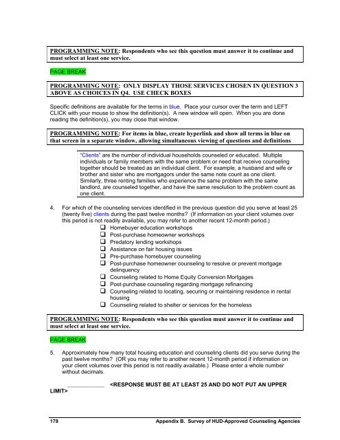 Housing Counseling Process Evaluation and Design of ... - HUD User