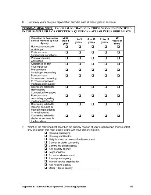 Housing Counseling Process Evaluation and Design of ... - HUD User