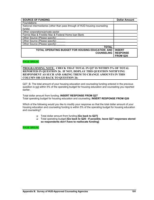 Housing Counseling Process Evaluation and Design of ... - HUD User