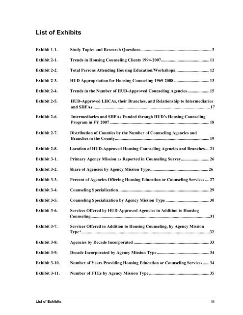 Housing Counseling Process Evaluation and Design of ... - HUD User