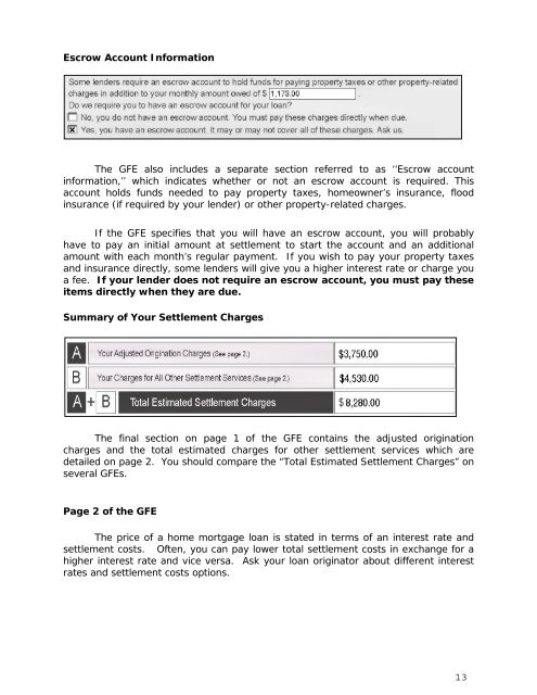 Settlement Costs Booklet - HUD