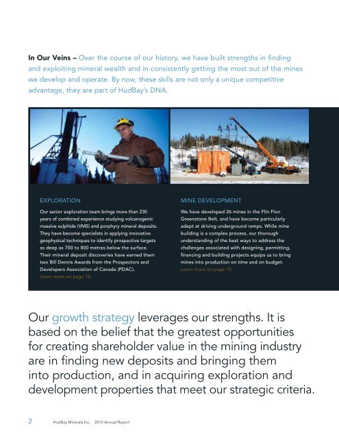 HudBay Minerals Inc. 2010 Annual Report