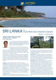 SRI LANKA |Die Perle des Indischen Ozeans - Jumbo Touristik