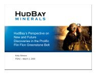 View this Presentation (PDF 6.60 MB) - Hudbay Minerals