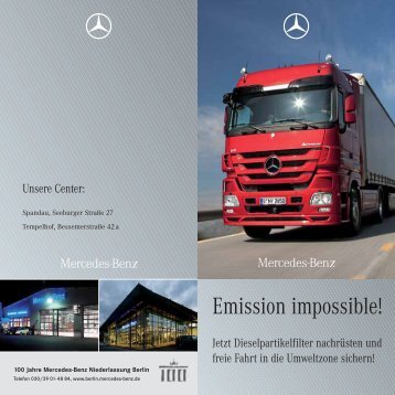 Emission impossible! - Mercedes-Benz Niederlassung Berlin