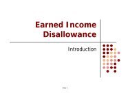 Earned Income Disallowance Training - OneCPD