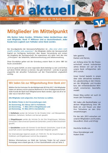 Vr Bank Gerolzhofen