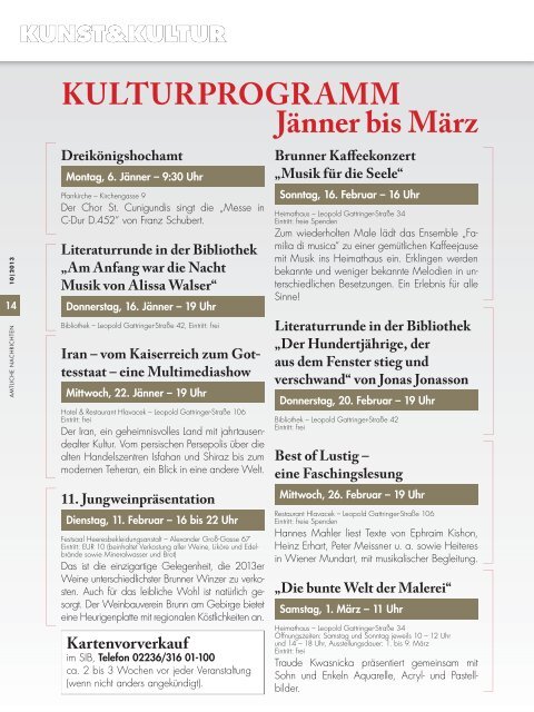 Gemeindezeitung 10/2013 - Brunn am Gebirge