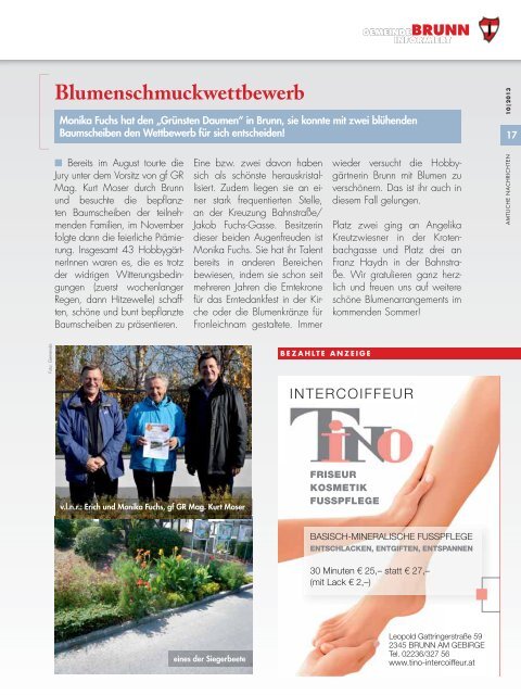 Gemeindezeitung 10/2013 - Brunn am Gebirge