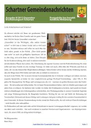 Schartner Gemeindenachrichten Ausgabe 8/2013 ... - Scharten
