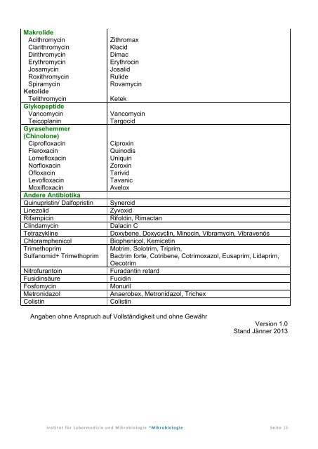 PrÃ¤analytik Mikrobiologie