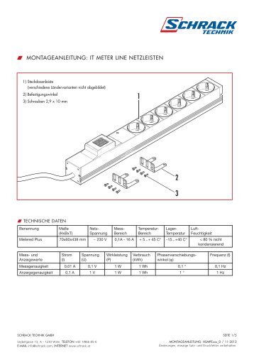 IT METER LINE NETZLEISTEN - Schrack