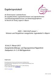 Protokoll - Evangelische Jugend Bayern