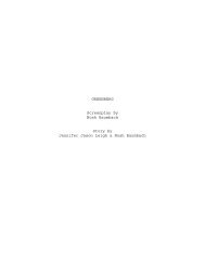 GREENBERG Screenplay by Noah Baumbach Story ... - Movie Cultists