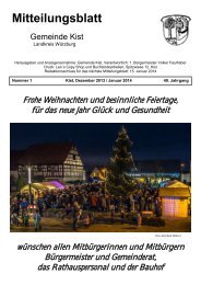 Mitteilungsblatt Weihnachten 2013 / Januar 2014 - Gemeinde Kist