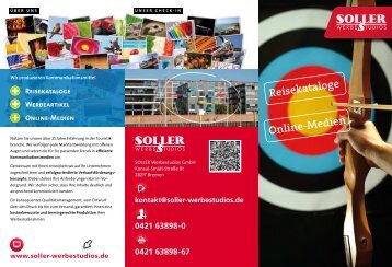 Reisekataloge Online-Medien - SOLLER WERBESTUDIOS GmbH