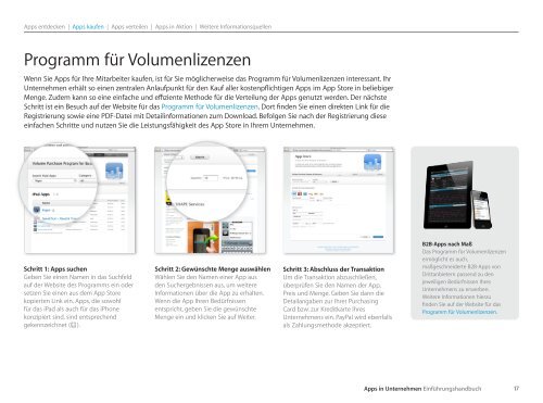 Apps in Unternehmen EinfÃ¼hrungshandbuch - Apple