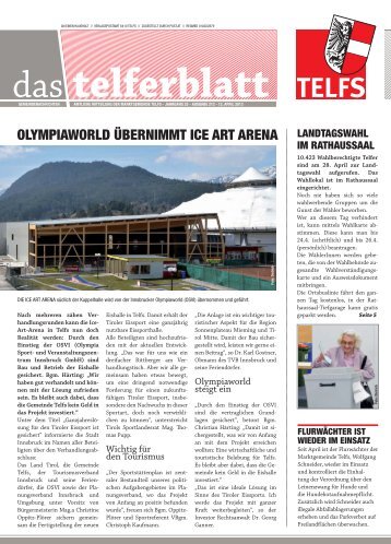 Telferblatt 212 vom 12.04.13 - Marktgemeinde Telfs