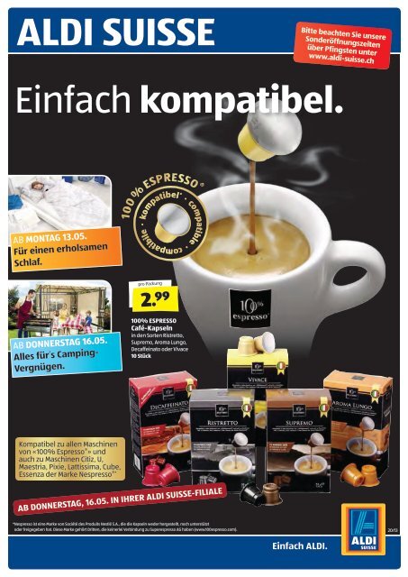 ab Montag, 13.05. - Aldi Suisse AG