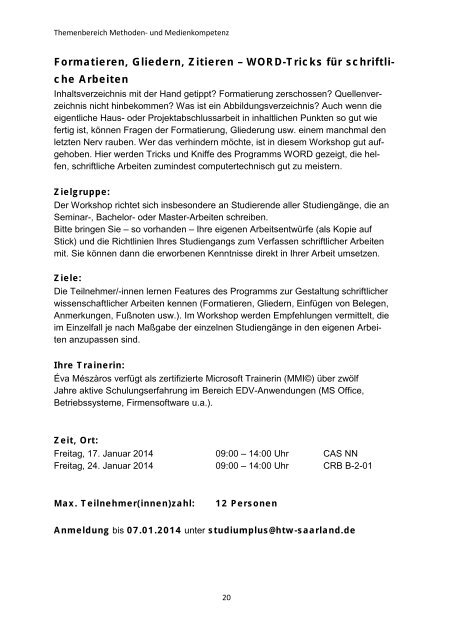 131011 Programm Studiumplus WiSe 13_14.pdf - an der ...