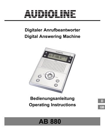 AB 880 online - Audioline