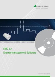 EMC 5.x Energiemanagement Software - GMC-I Messtechnik GmbH