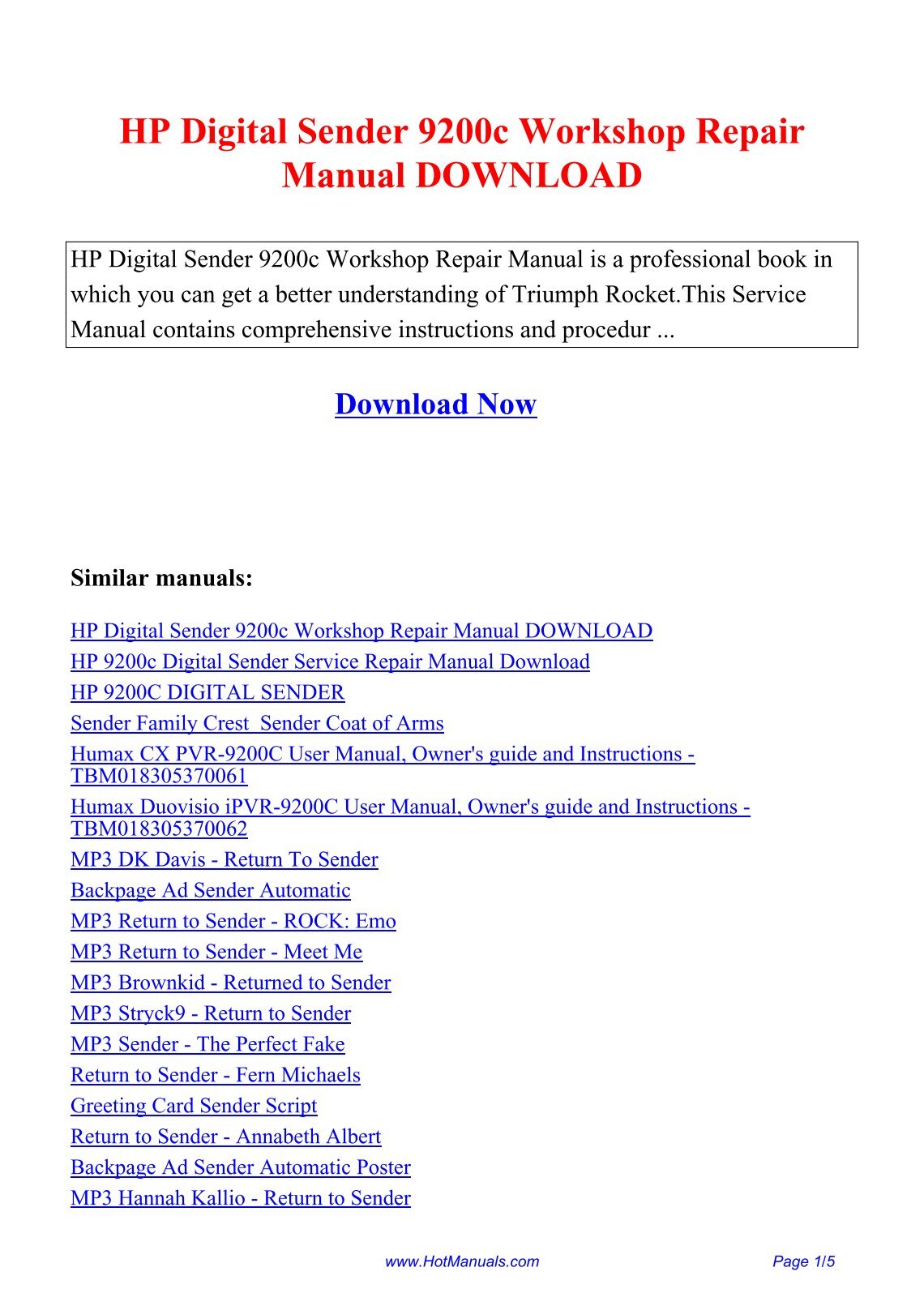 hotmanuals.com