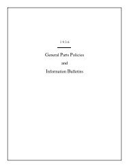 1936 General Parts Policies Information - Hudson Essex Terraplane ...
