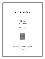 1930-1939 Hudson Master Group Parts Book - Hudson Essex ...