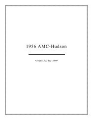 1956 AMC Hudson Body Bulletins - HudsonTerraplane