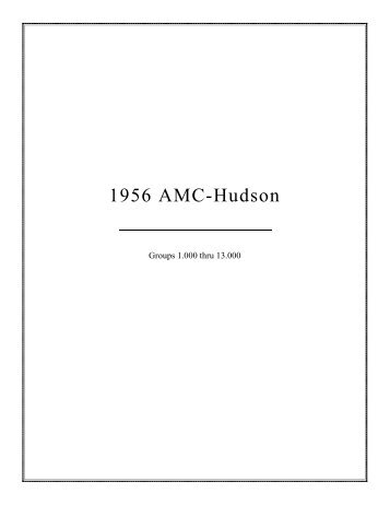 1956 AMC Hudson Body Bulletins - HudsonTerraplane