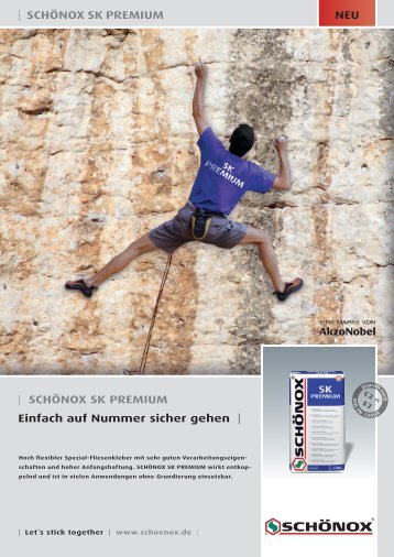 | SCHÖNOX SK PREMIUM Einfach auf Nummer sicher ... - Schonox