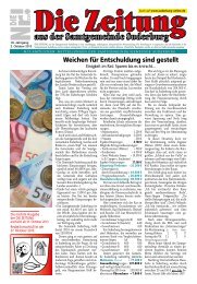 Weichen für Entschuldung sind gestellt - Diezeitung4you.de