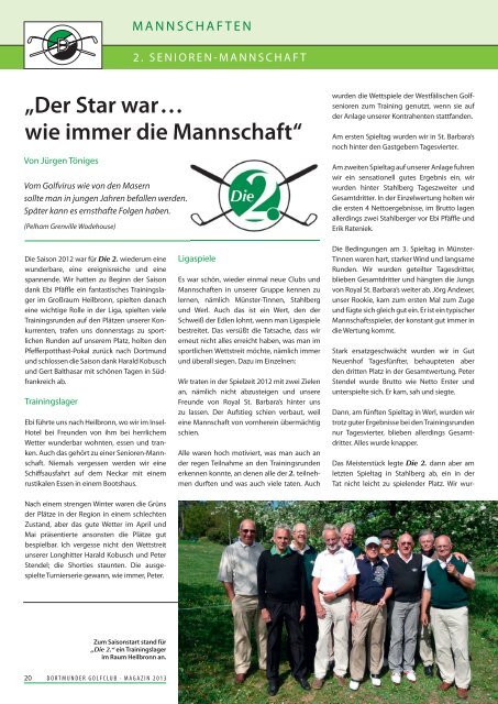 Clubmagazin - Dortmunder Golfclub eV