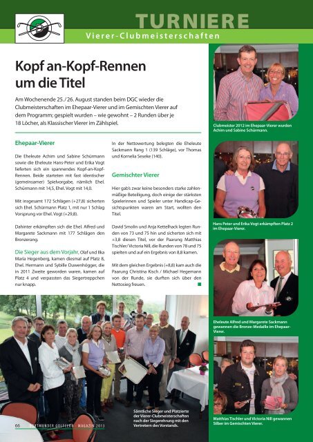 Clubmagazin - Dortmunder Golfclub eV