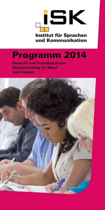 Programm 2014 - ISK-Hannover, Institut für Sprachen und ...