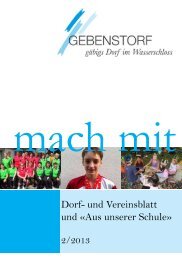 Mach Mit 2/2013 - Gemeinde Gebenstorf