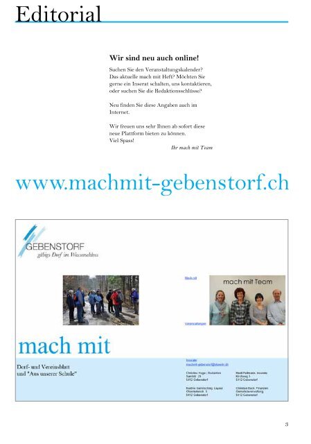 Mach Mit 2/2013 - Gemeinde Gebenstorf