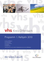 Frühjahr - vhs Kreis Offenbach