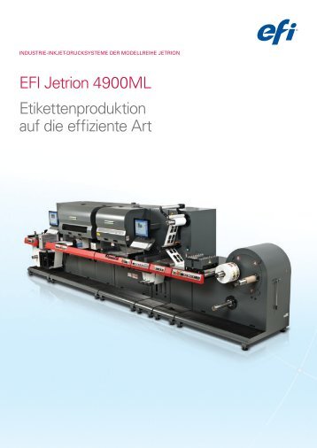 Etikettenproduktion auf die effiziente Art EFI Jetrion 4900ML