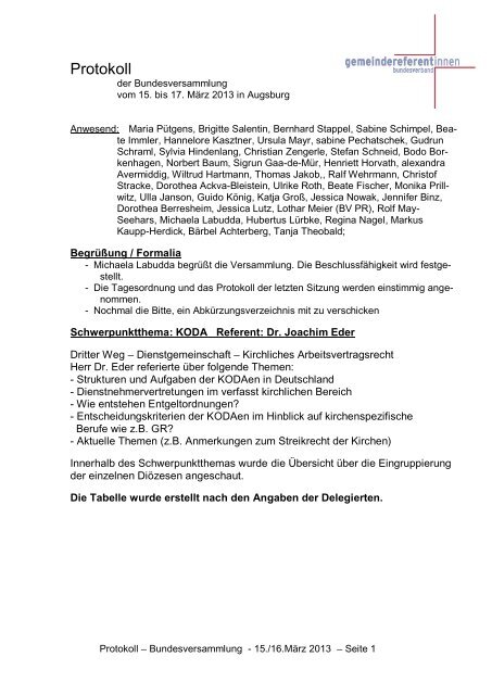 Protokoll der Frühjahrsversammlung in Augsburg (pdf-Datei, 169 kB)