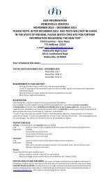 GED Information Sheet - Noblesville Schools